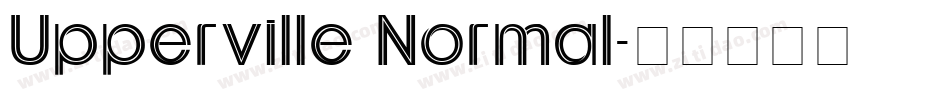 Upperville Normal字体转换
